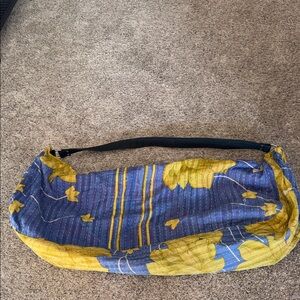 BE binding Energies one of a kind kantha yoga mat bag